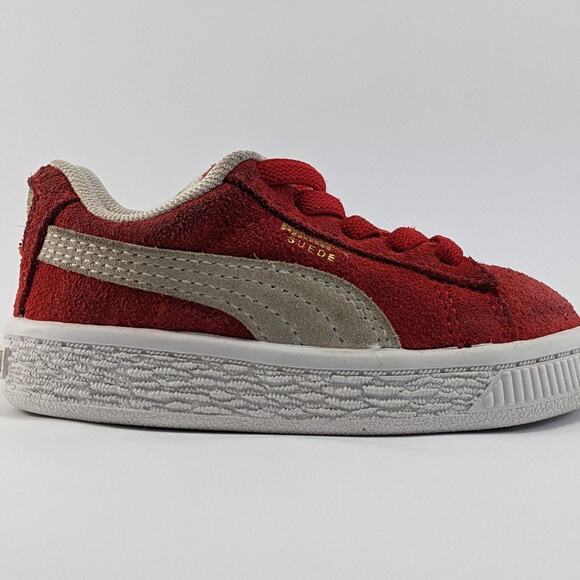 PUMA Red Suede Classic XXI Toddler Shoes Size 4C - Picture 1 of 11